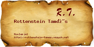 Rottenstein Tamás névjegykártya